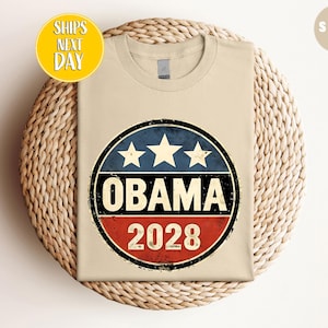 Barack Obama 2028 Funny Trump Vs Obama Political T-shirt, Barack Obama for President 2028 Election, Obama 48th President of America -PS061
