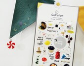 Korean Stickers | Seize the Day | Cute Kawaii Sticker Pack | Journal, Scrapbooking, Planner Sticker | Bujo Sticker | Daily Stickers | 1039