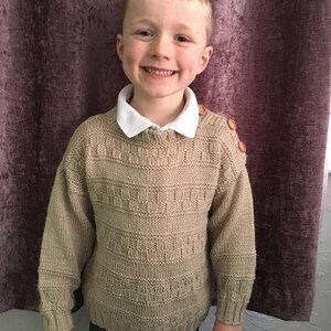 BEN Textured Jumper – PDF Knitting Pattern