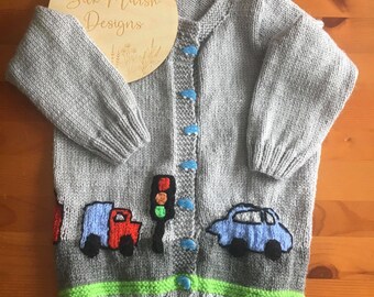 KEVIN - Baby Intarsia Knitting Pattern - ENGLISH - PDF Download