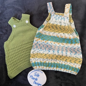 RUTH Baby Pinafore Dress – PDF Knitting Pattern
