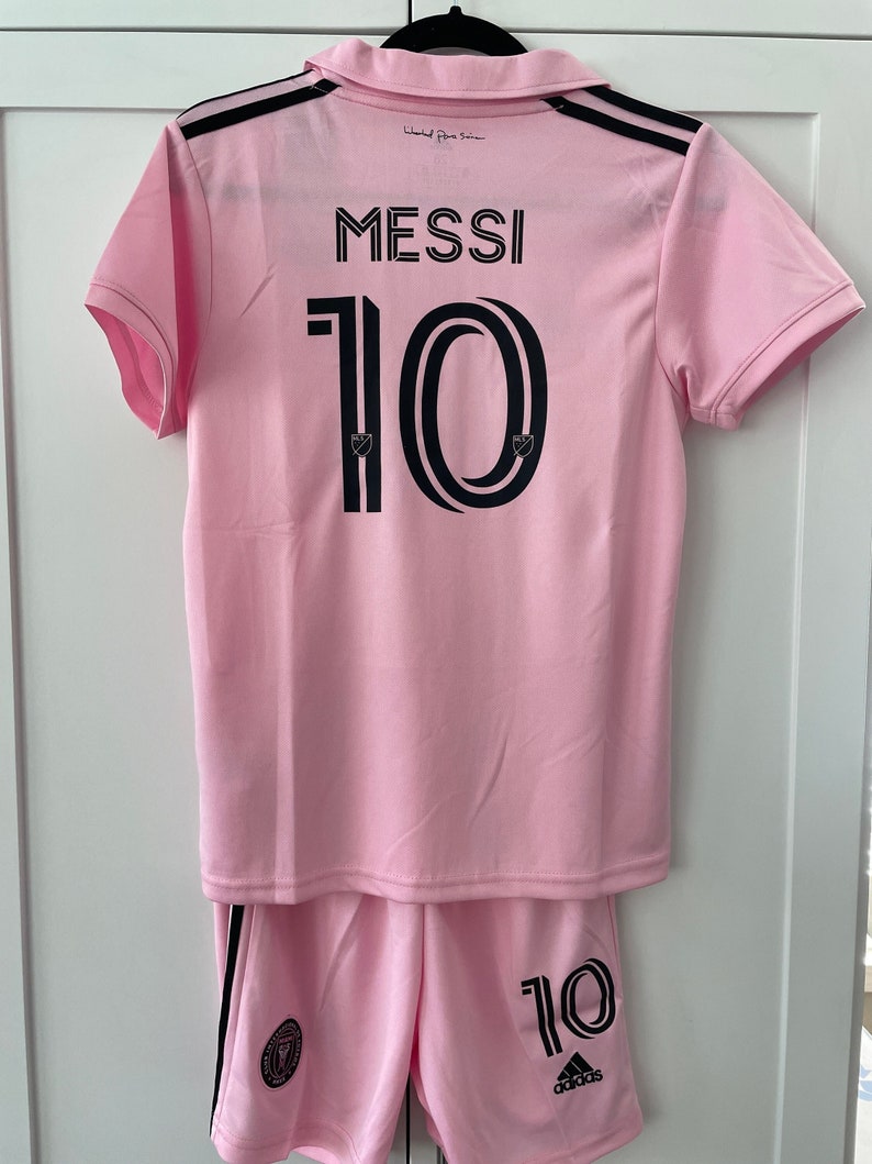 Kids Inter Miami Messi Soccer Jersey 23/24 Home Kit Custom - Etsy