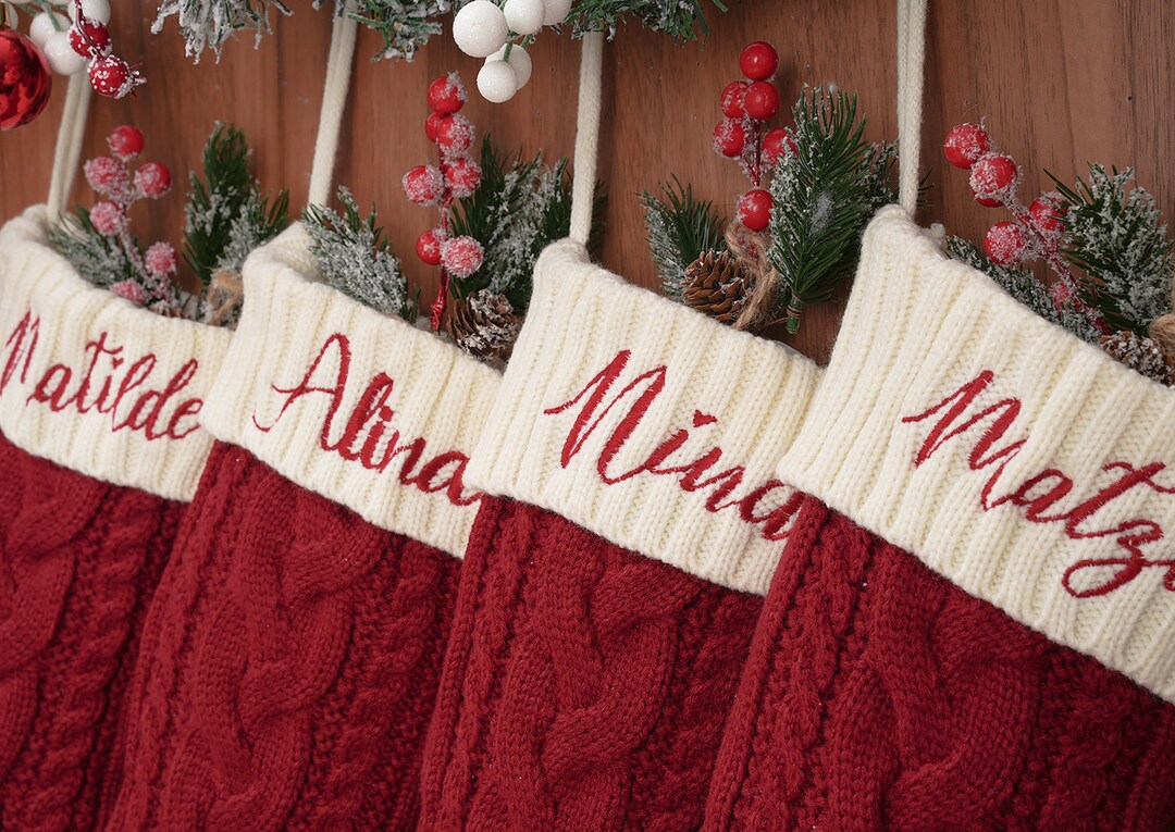 Christmas Stockings With Name Christmas Stockings Etsy