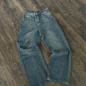 Perfect Straight Denim,  Amazing  Washed Baggy/ Straight  Pants, Straight leg - Fast Shipping
