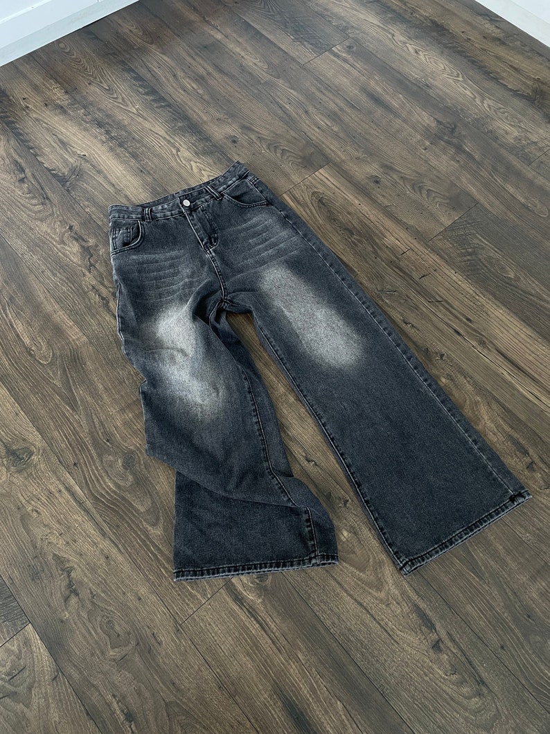 Perfect Baggy Jeans, Amazing Fit Black Straight / Baggy Denim Fast Shipping image 3