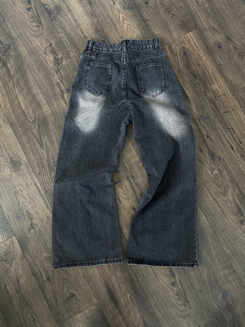 Perfect Baggy Jeans, Amazing Fit Black Straight / Baggy Denim Fast Shipping image 4
