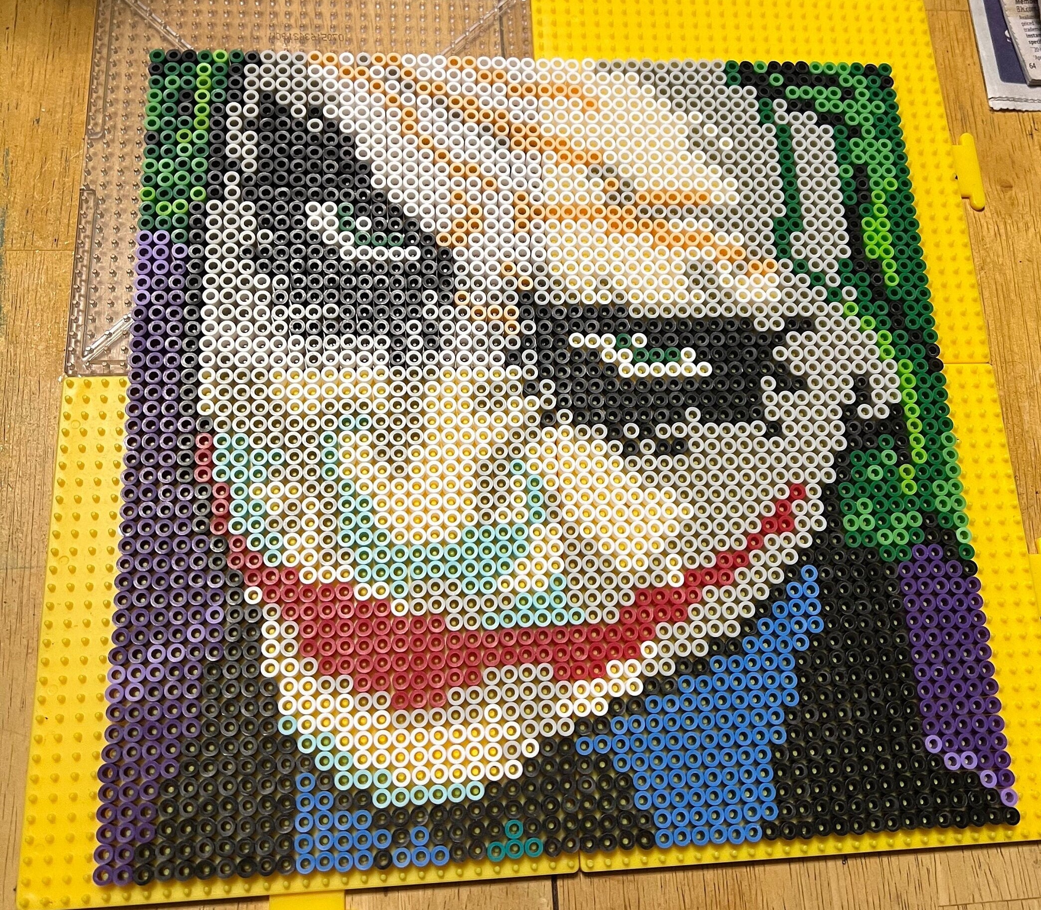 Joker Head Batman Perler Pixel Art