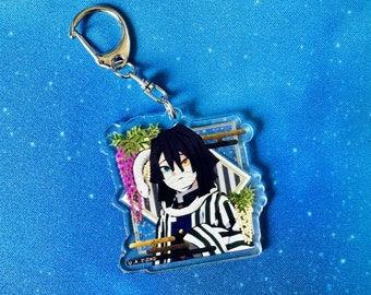 Anime Serpent Demon Slasher Acrylic Keyring Character 1pc Character Enamel Pins | Merch for Anime Fans | Anime Keychain | Anime Accessories