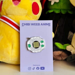 Gaming Digital Device White Pin Badge 1pc Kawaii Cute Japanese Anime Manga Gaming Character Pin | Anime Enamel Pins