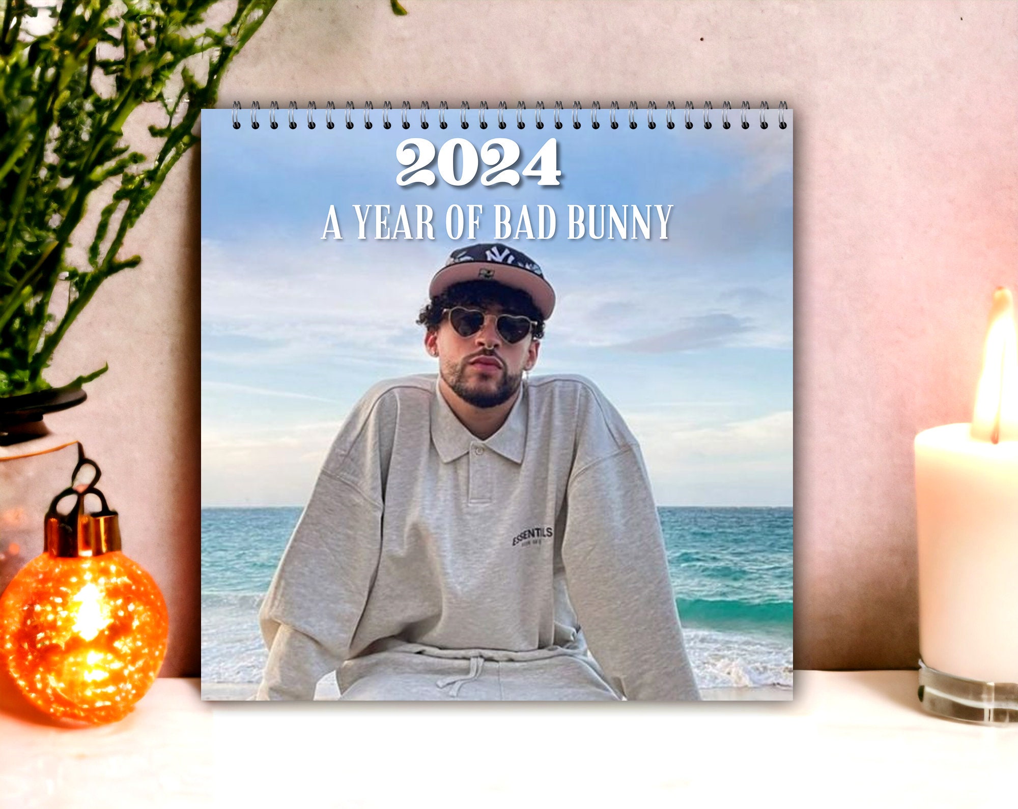 Bad Bunny 2024 Calendar, Bad Bunny fans 2024 Wall Calendar sold by