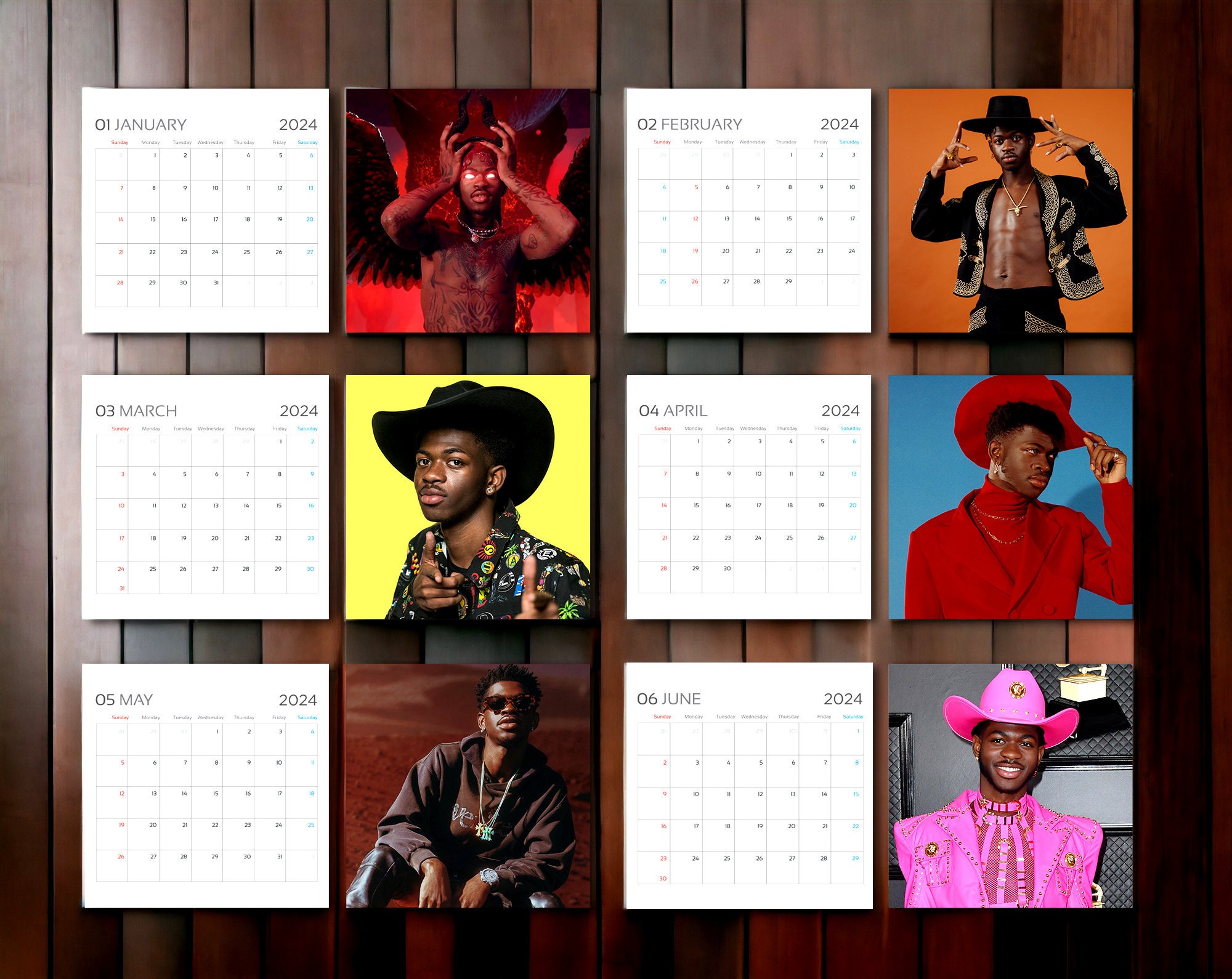 Lil 2024 Calendar, Nas X 2024 Wall Calendar, Celebrity Calendar 2024