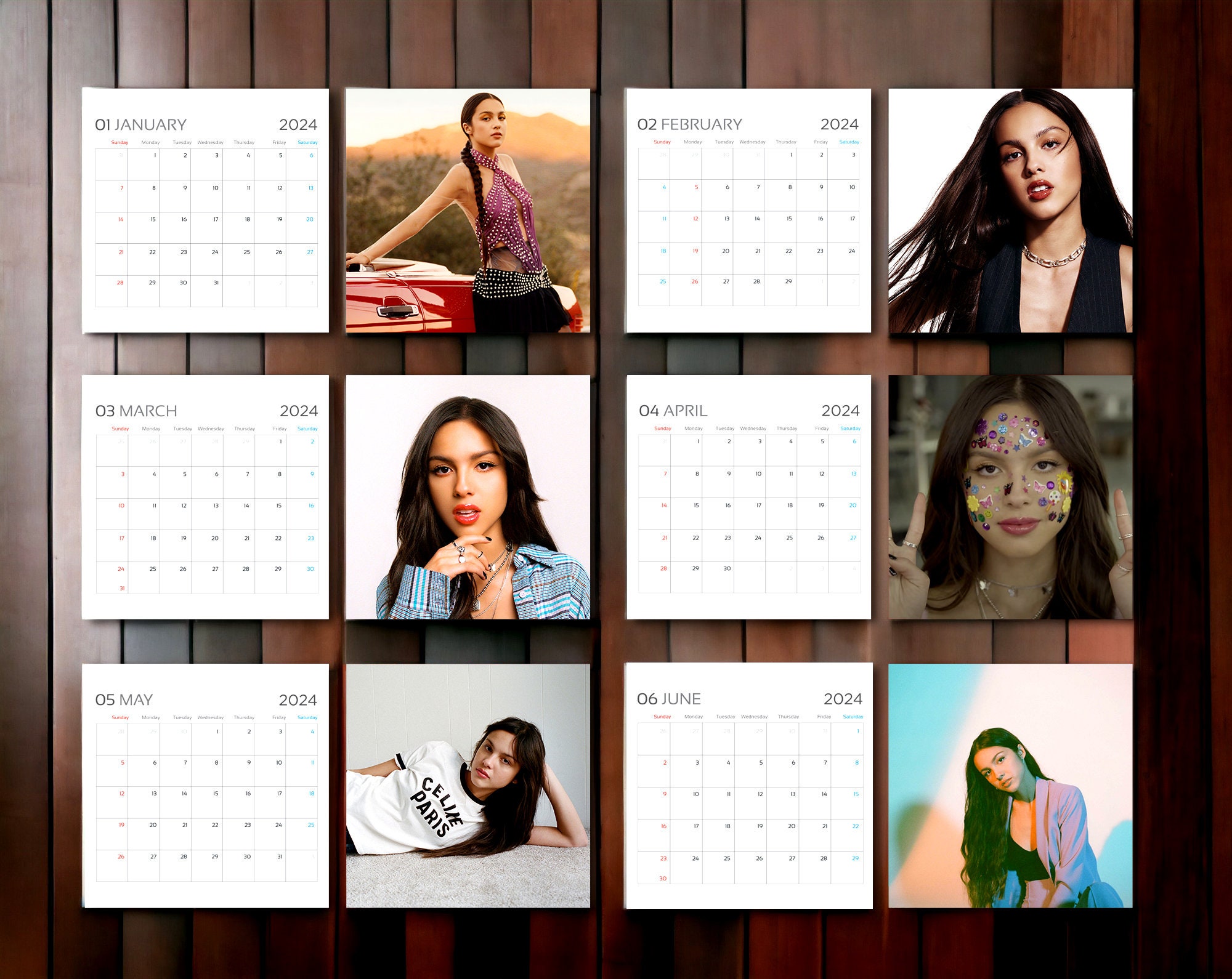 Olivia 2024 Calendar, Rodrigo 2024 Wall Calendar, Celebrity Calendar