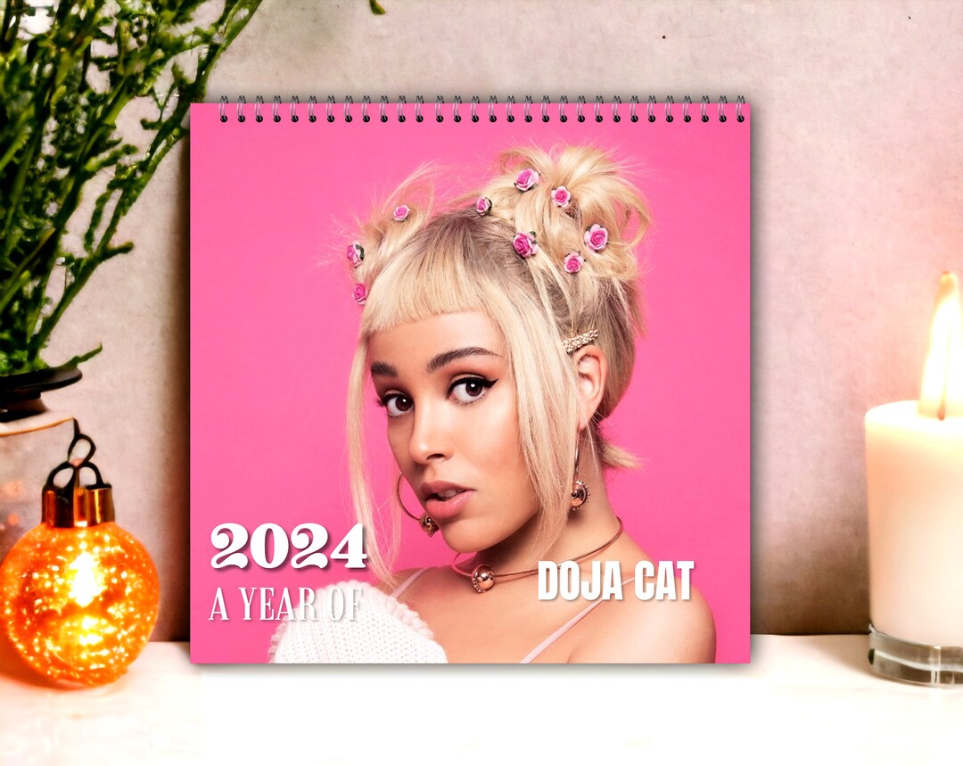 Doja 2024 Calendar Cat 2024 Wall Calendar Celebrity Calendar Etsy UK
