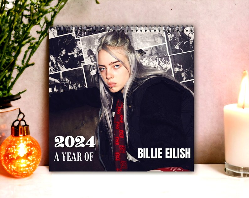 Billie 2024 Calendar Eilish 2024 Wall Calendar Celebrity Etsy UK