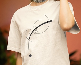 カンディンスキー グラフィック Tシャツ：ユニセックス オーバーサイズ 抽象アート Tシャツ