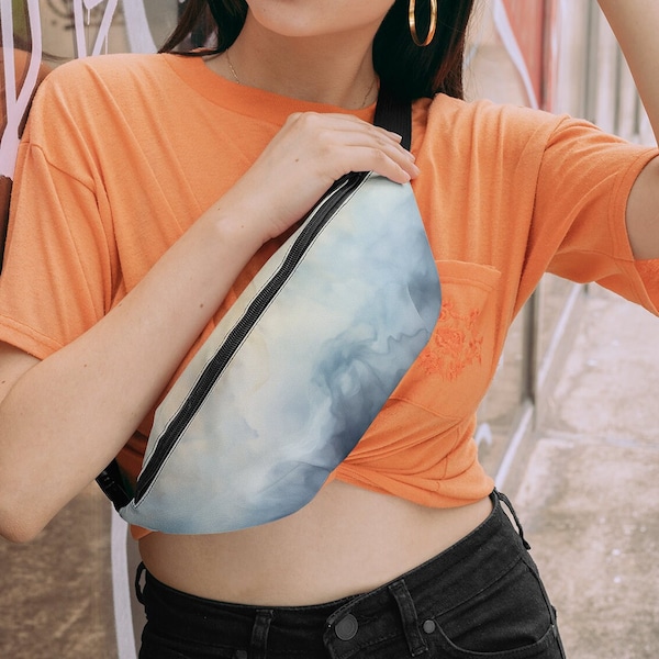 Fanny Pack - Unisex-Taillentasche, Brusttasche, Hüfttasche mit abstrakter Grafik, Umhängetasche, Paint Cloud Ästhetische Tasche, modische Fannypack-Tasche