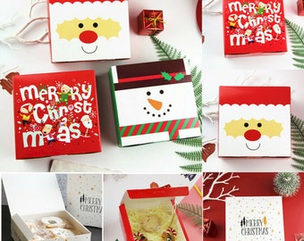 Christmas Gift Boxes Party Favours Sweet Biscuit Candy Treat Pack Paper