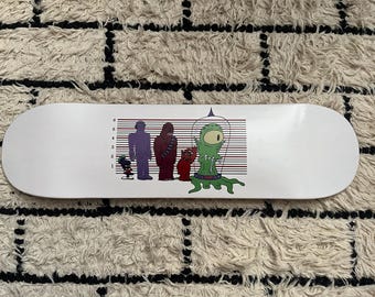 Space Men Skateboard Deck