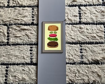Burger portrait Print