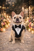 Dog Tuxedo Harness with Bow Tie \u2013 Formal Pet Suit in Multiple Colors \u2013 Elegant Wedding Outfit product logo