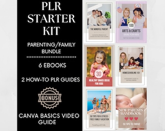 Parenting PLR Starter Kit: 6 eBooks, Resell Rights (Digital Download)