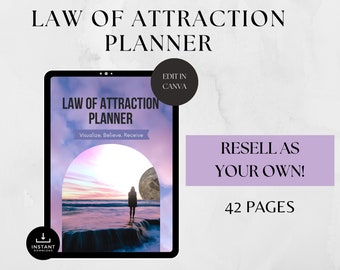 Law of Attraction Planner: Manifestation Journal, Resell Rights (A4, 42 Pages)