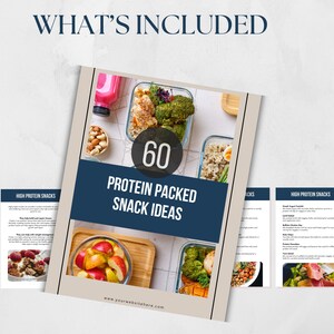 60 Protein Snacks with Resell Rights, Health Coach Lead Magnet, Nutrition Coach, Done for you, PLR ebook, Wellness Coach, Protein snacks image 5