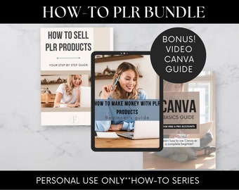 PLR Business eBook Bundle: Canva Guide, How to Sell PLR (Personal Use)