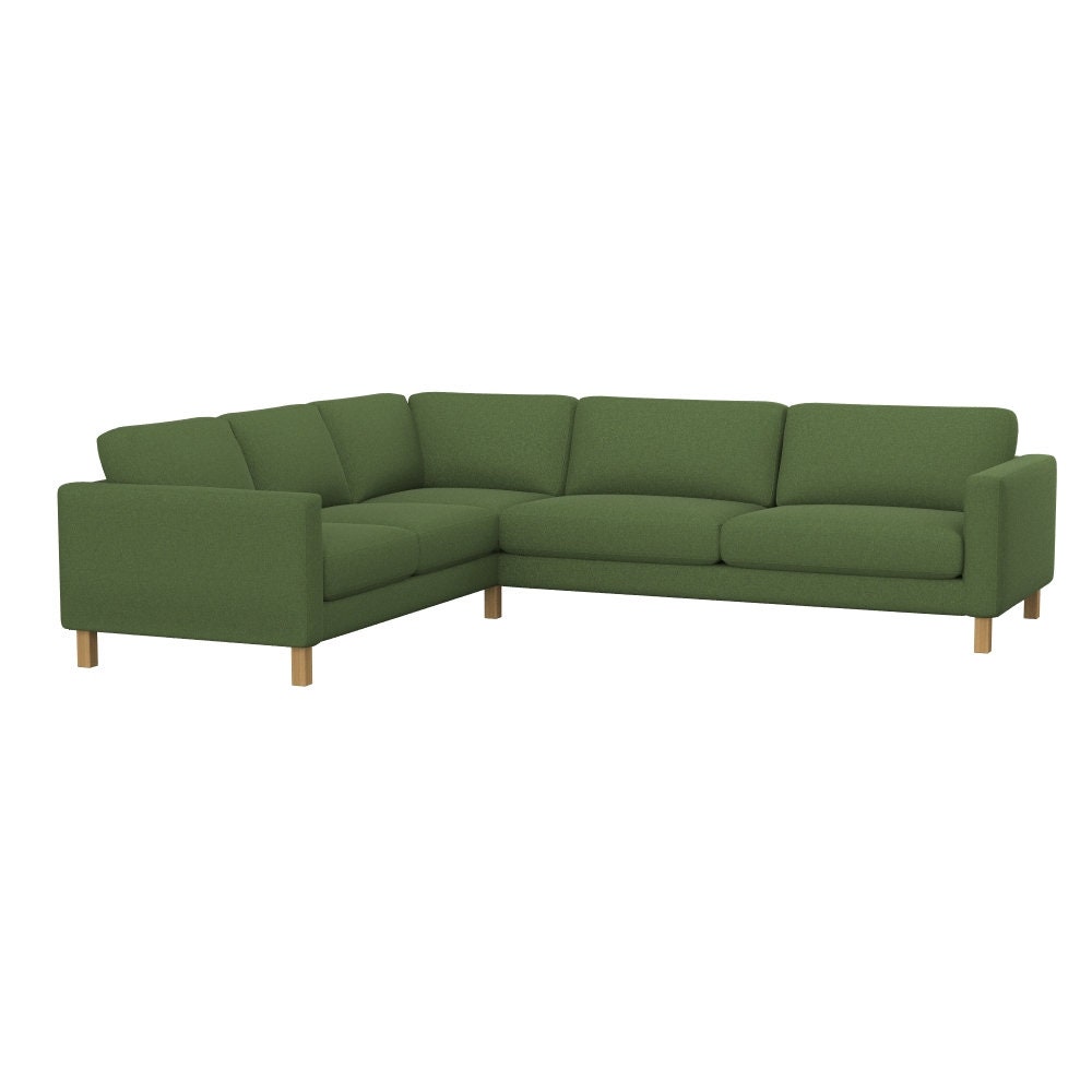 Housse De Canapé D'angle Karlstad - Polyester-coton Robuste - Couleur Lin - 16 Pièces Neuves