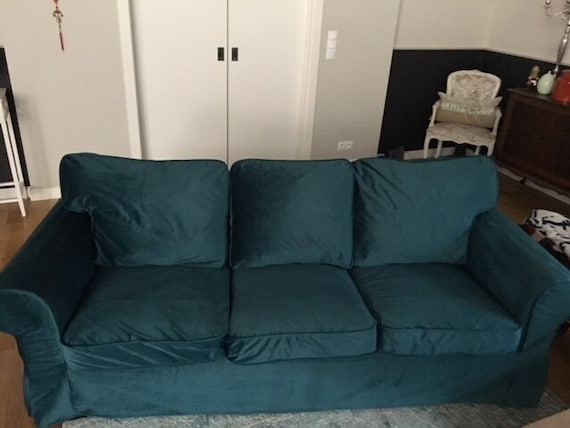 IKEA EKTORP 3er-Sofa Bezug, Ersatzbezug für IKEA Sofa, maßgeschneiderte Passform, hochwertige europäische Stoffe zur Auswahl