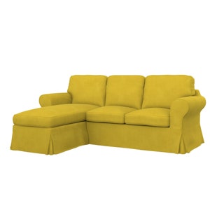 Canapé 2 places IKEA EKTORP avec housse de méridienne, Housse de rechange pour canapé IKEA, Coupe sur mesure, Tissus européens de haute qualité
