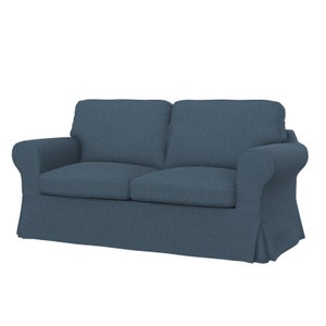 Housse de canapé 2 places IKEA EKTORP, housse de remplacement pour canapé IKEA, coupe sur mesure, tissus européens de haute qualité au choix