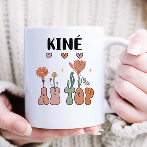 mug kiné au top boho style boheme cadeau kiné tasse kiné femme personnalisée