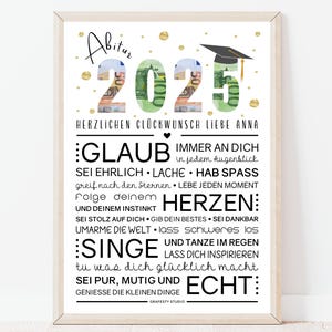 Personalisiertes Geldgeschenk für Abitur 2025 | Geldverpackung Abi 2025 | Mädchen, Tochter, Junge, Sohn Abitur | Zum selbst ausdrucken
