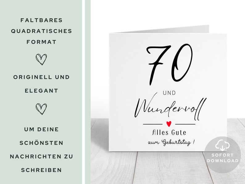 70 Geburtstag Frau 70 Geburtstag Mann Du bist Wundervoll Etsy.de