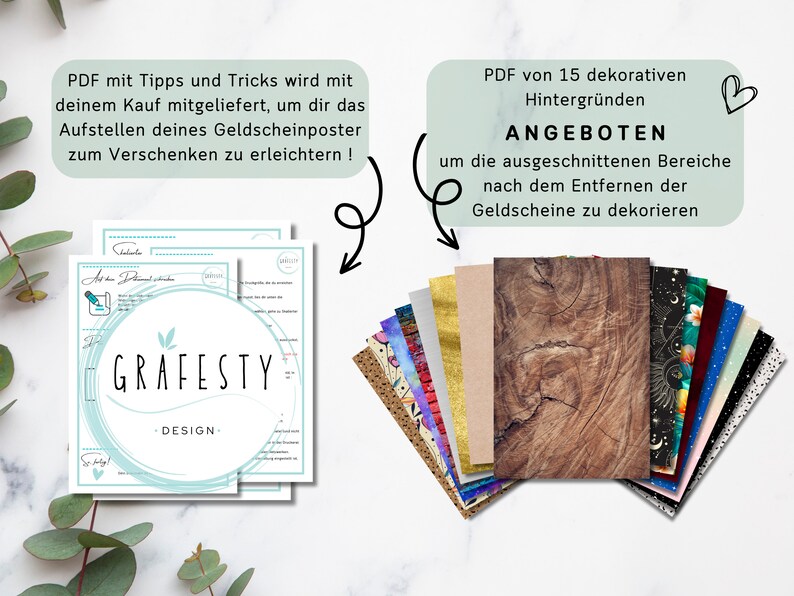 18 Geburtstag Geldgeschenk Geldverpackung für Geburtstag Geschenk mit Geld Geld 18 Geburtstag Sofort Download ZUM AUSDRUCKEN Bild 6