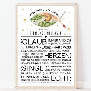 Personalisiertes Fisch Geldgeschenk zur FIRMUNG für Junge und Mädchen | FIRMUNG Geschenk mit Vorname | Zum selbst ausdrucken