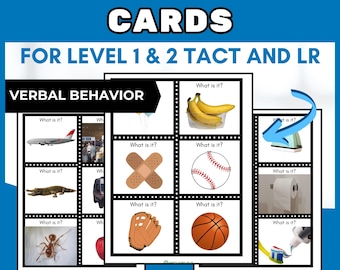 ABA behavior resources ABA tacting picture cards aba therapy session materials 310 noun flashcards data sheet template verbal behavior