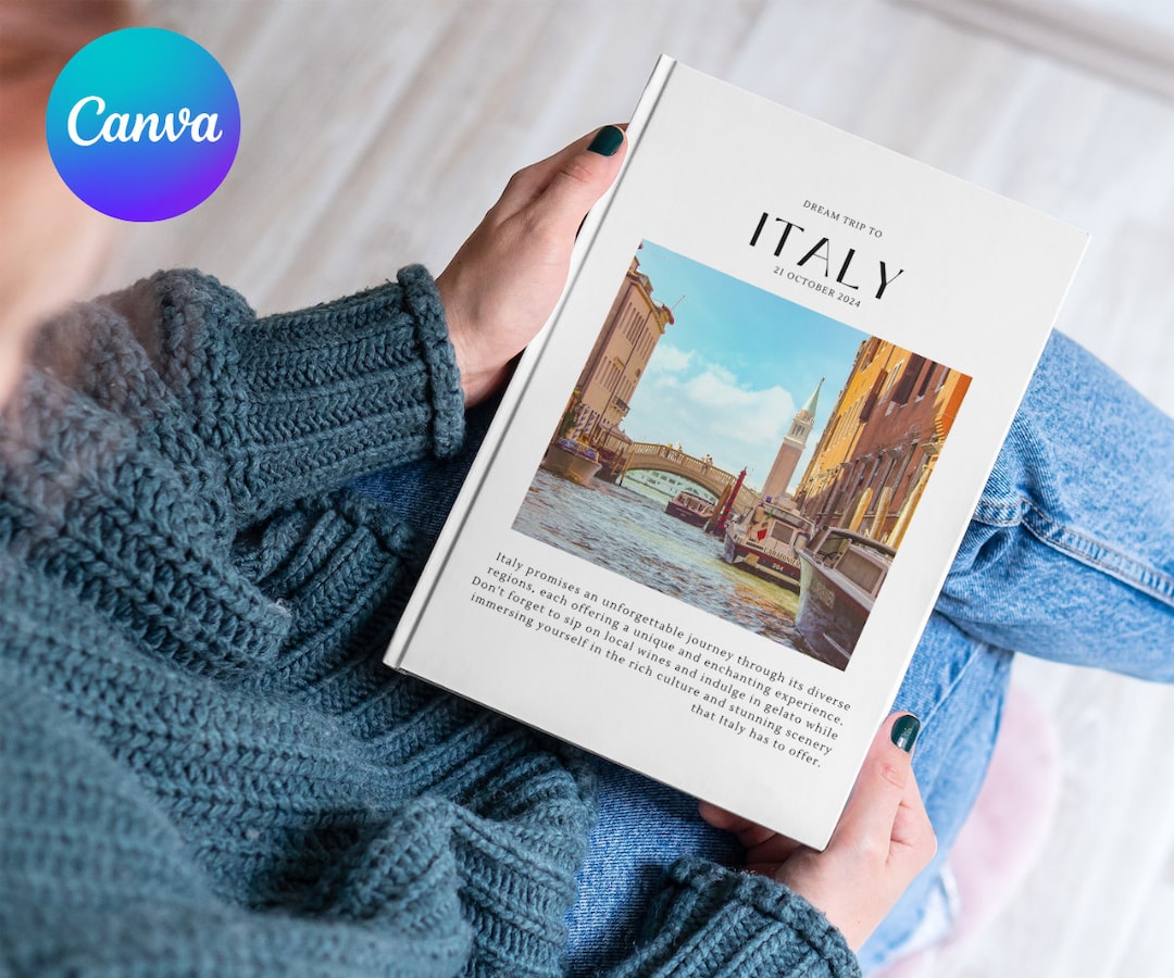 Travel Album Canva Template Custom Photo Album photo Albums Etsy