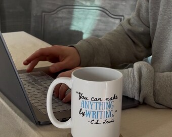 C.S. Lewis Quote Mug, Writer Gift, Inspirational Coffee Mug