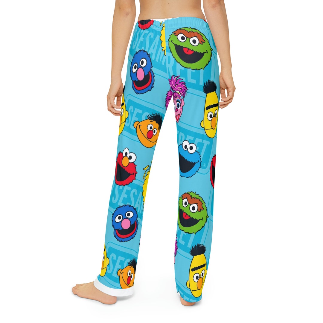 Sesame Street Kids Pajama Pants Etsy