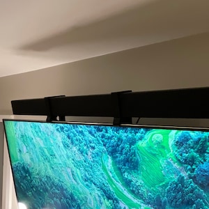 Design: Sound Bar Mount for top of TV fusion360