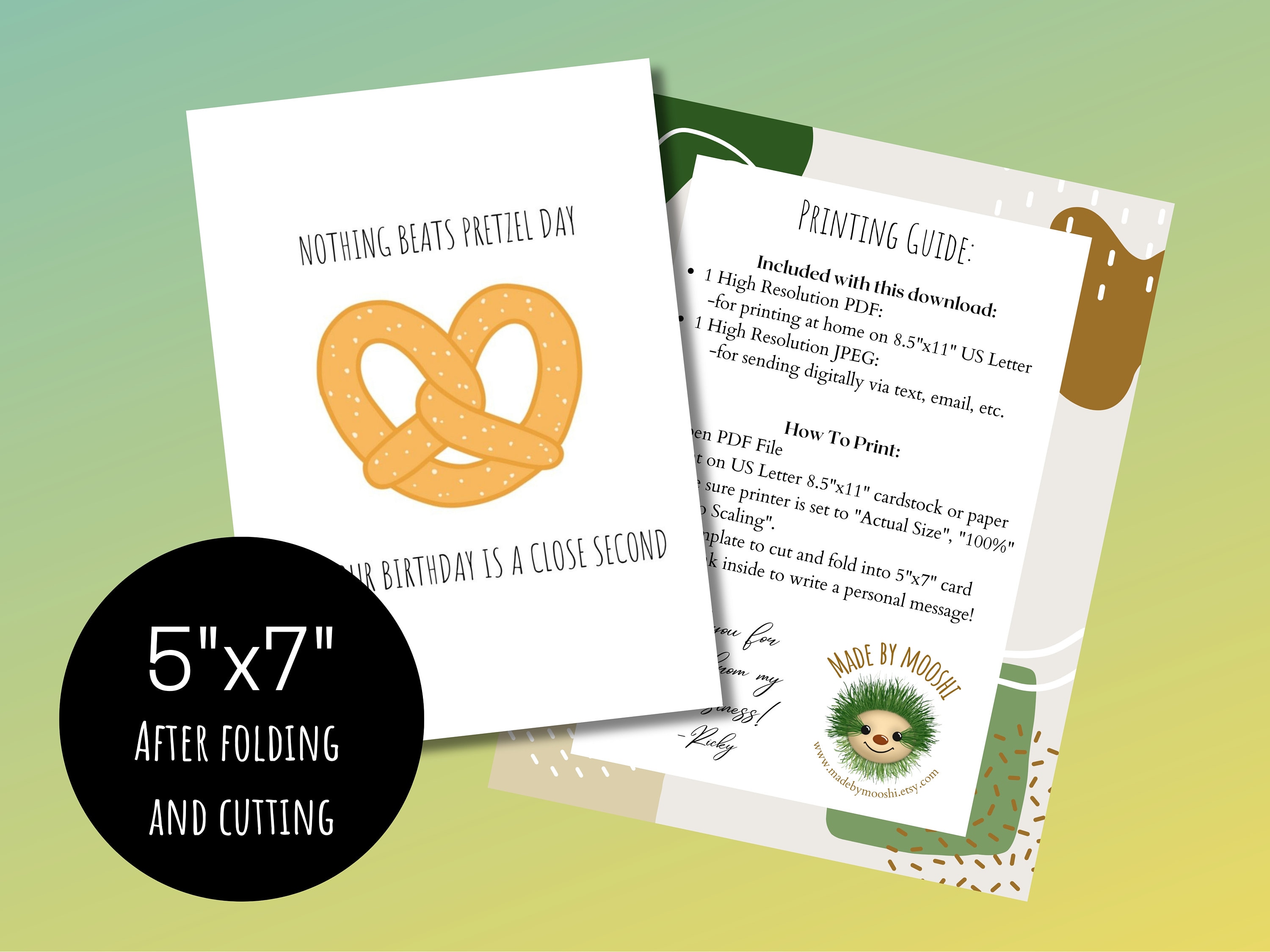 Printable the Office Pretzel Day Happy Birthday Card, Funny Stanley and ...