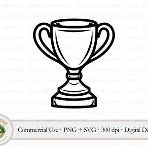 Imágenes prediseñadas de trofeo, gráficos de premios ganadores del juego de contorno de silueta negra simple, archivo de corte de trofeo ganador de felicitaciones, uso comercial SVG PNG