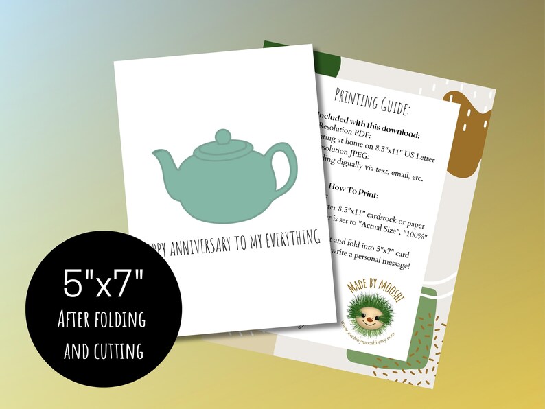 Printable the Office Jim and Pam's Teapot Inspired Happy Etsy