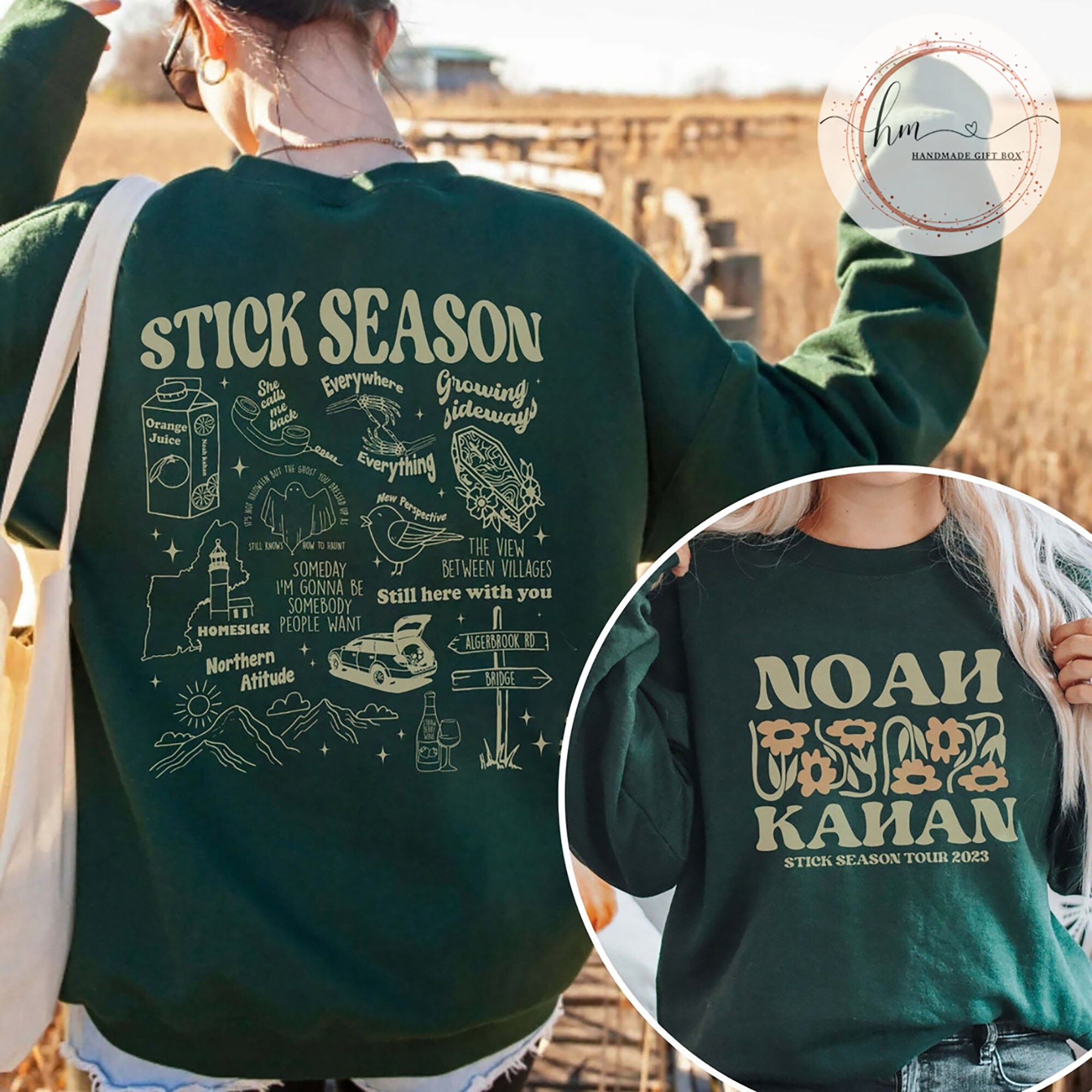 Vintage Stick Season 2023 Sweatshirt, Retro Noah Kahan Tour 2023 Shirt