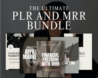 Faceless Marketing MRR and PLR Bundle with resell rights