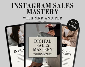 Instagram Digital Sales Mastery Guide with resell rights MRR and PLR