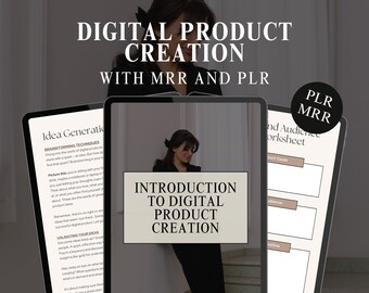 Digital product creation guide with mrr and plr