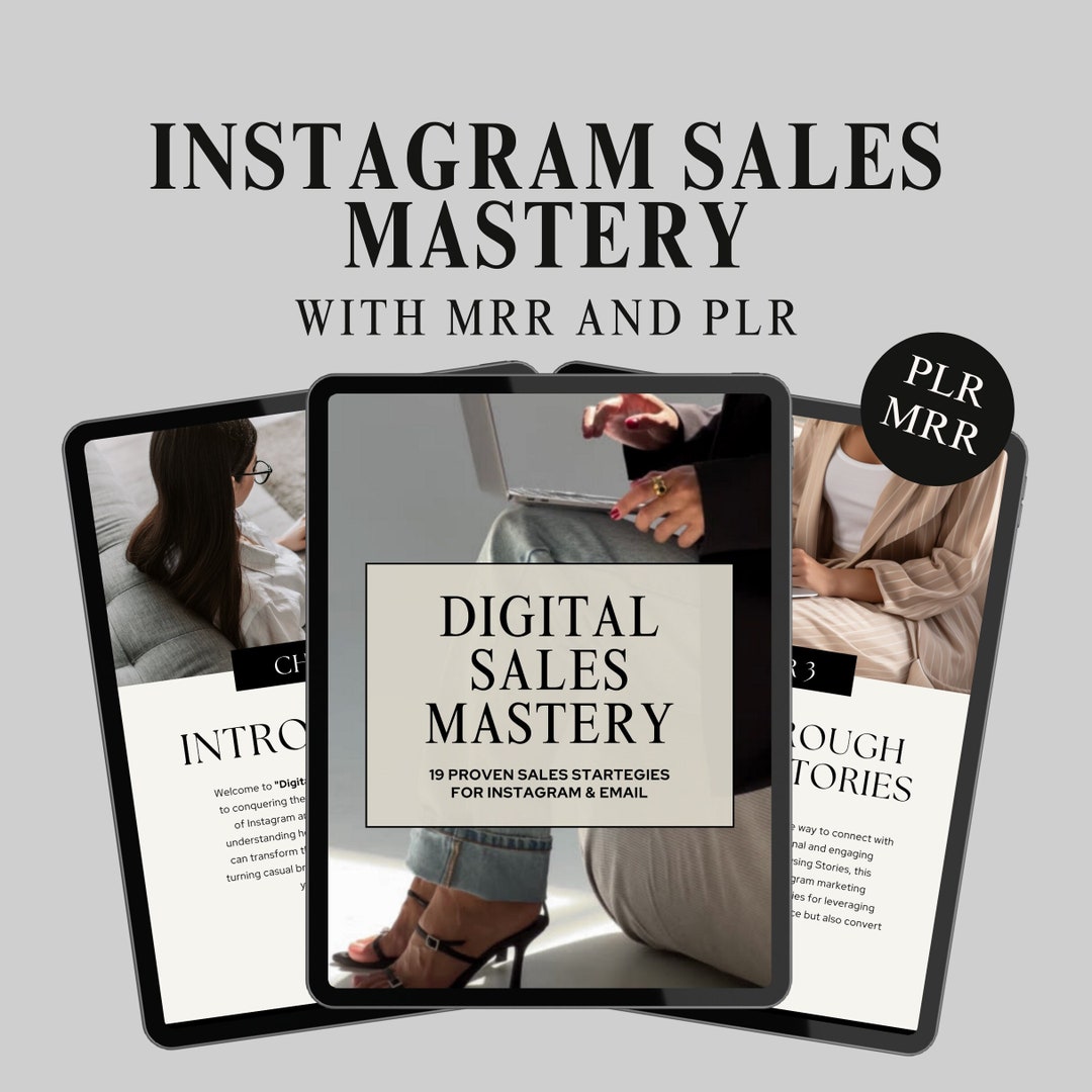 Instagram Digital Sales Mastery Guide With Resell Rights MRR and PLR - Etsy